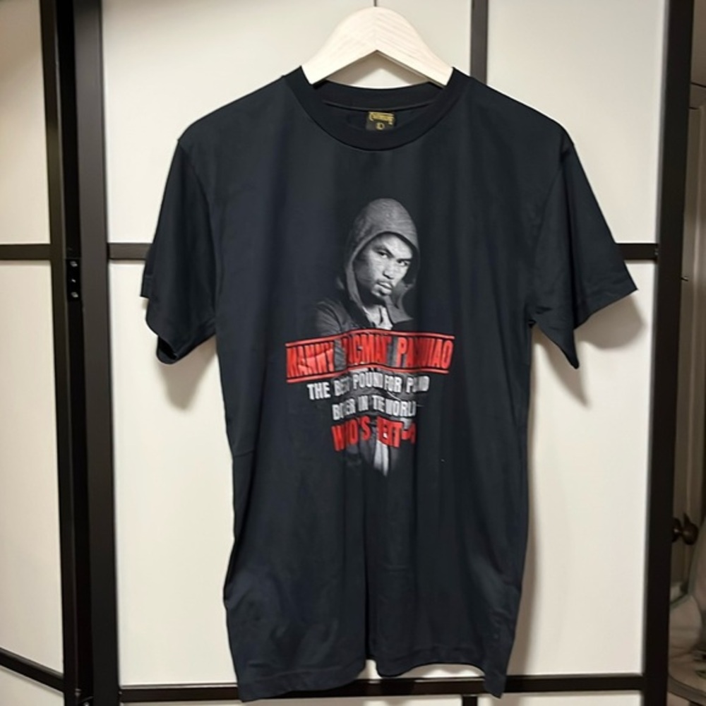 Manny "Pacman" Pacquiao Graphic T Shirt Black Unisex Size Large
